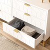 Whizmax 6 Drawer Dresser for Bedroom, Wood Chest of Drawers with Metal Legs, Modern Storage Dresser Chest Cabinet Organizer, for Living Room, Hallway - 4 of 4