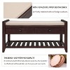 CAVINAS Modern Shoe Bench Rack with Cushioned Seat & Drawers,Solid Wood Cabinet Storage Bench for Entryway,Living Room - 3 of 4