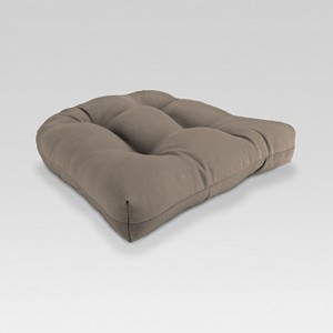 Outdoor Wicker Chair Cushion - Brown - Jordan Manufacturing: Patio Seat Pad, Water & UV Resistant - 1 of 2
