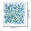 INSPIRE CHIC Women's Floral Printed Blended Cotton Small Square Neck Scarves 21.7x21.7" 1Pc - 3 of 4