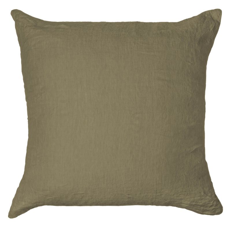 26" x 26" Euro French Linen Throw Pillow with Removable Sham | BOKSER HOME, 1 of 10
