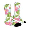 Dsane Floral Watercolor Ornamental Foliage Women Printed Crew Socks Funny Funky Socks Soft Polyester Novelty Gifts for Artists Men - 4 of 4