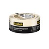 Scotch® General Purpose Masking Tape, 1.88 in x 60.1 yd (48mm x 55m), 2 Rolls - 2 of 3