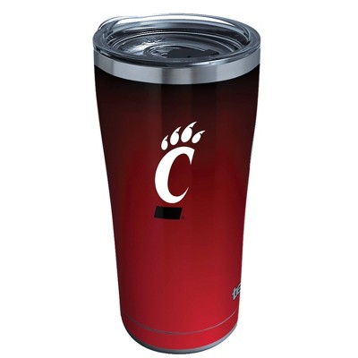 NCAA Cincinnati Bearcats 20oz Ombre Stainless Steel Tumbler with Lid