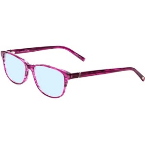Jones NY J759 Women Designer Blue Light Glasses Classic Pink Crystal Stripe 52mm - 1 of 1