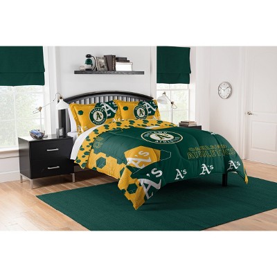 Mlb Oakland Athletics Hexagon Comforter Set : Target