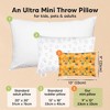 KeaBabies Mini Toddler Pillow with Pillowcase, 9x13 Small Pillow for Toddler, Soft Kids Pillow for Sleeping, Travel, Age 2-4 - 2 of 4