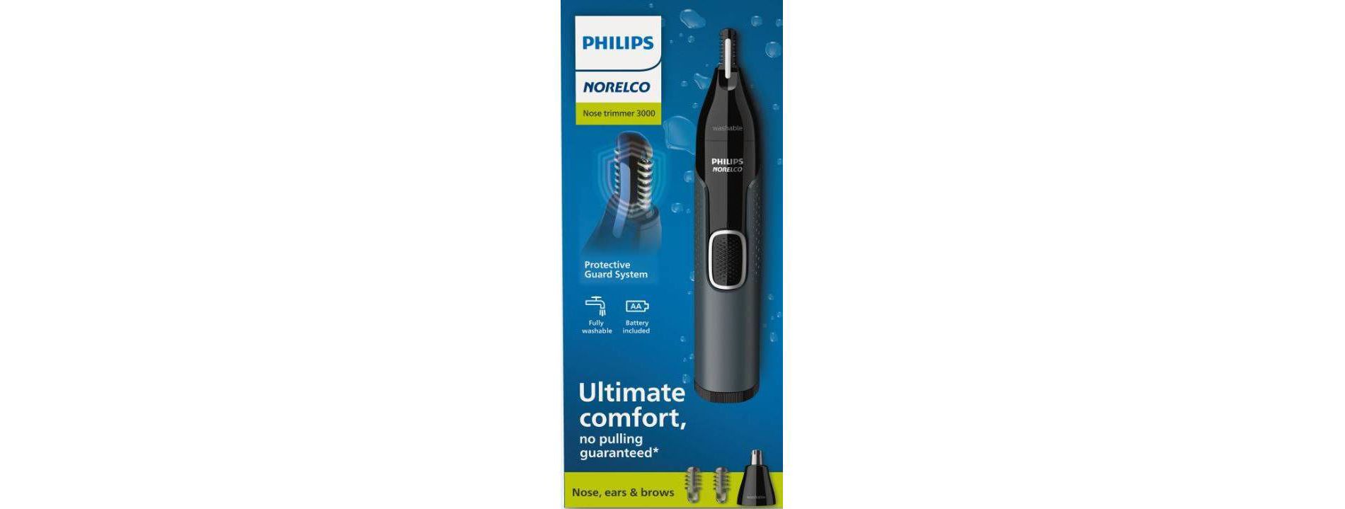 Philips Norelco Series 3000 Men's Nose/Ear/Eyebrows Electric Trimmer - NT3600/62