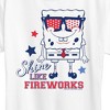 Women's - SpongeBob SquarePants - Shine Like Fireworks Short Sleeve Graphic T-Shirt - 2 of 4