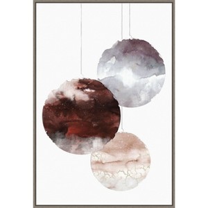 Amanti Art Holiday Time 3 Christmas Ornaments by Design Fabrikken Canvas Wall Art Print Framed 23-in. x 33-in. - 1 of 4