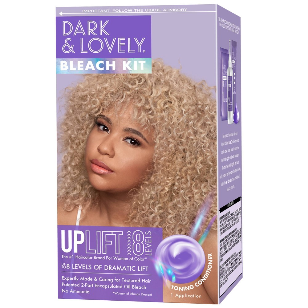 Photos - Hair Dye Dark and Lovely Uplift Hair Bleach Kit, , Bleach Blonde