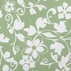 e by design 16"x16" Evelyn Floral Square Throw Pillow: Indoor Polyester Twill, Spot Clean, Sewn Seam Closure - 4 of 4