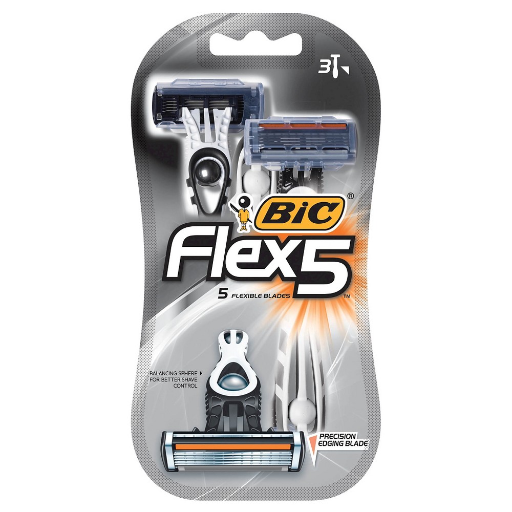 UPC 070330732360 product image for BIC Flex 5 Disposable Razor for Men - 3 Count | upcitemdb.com