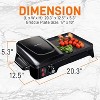 NutriChef Electric Griddle - Crepe Maker Hot Plate Cooktop with Press Grill for Paninis - 2 of 4
