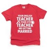 Your English Teacher and Your Gym Teacher Block - Womens Garment Dyed Tee - 3 of 4