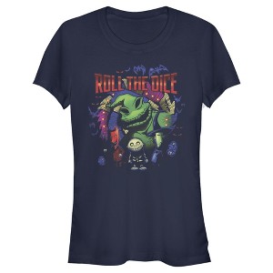 Juniors Womens The Nightmare Before Christmas Oogie Boogie Roll The Dice T-Shirt - 1 of 4