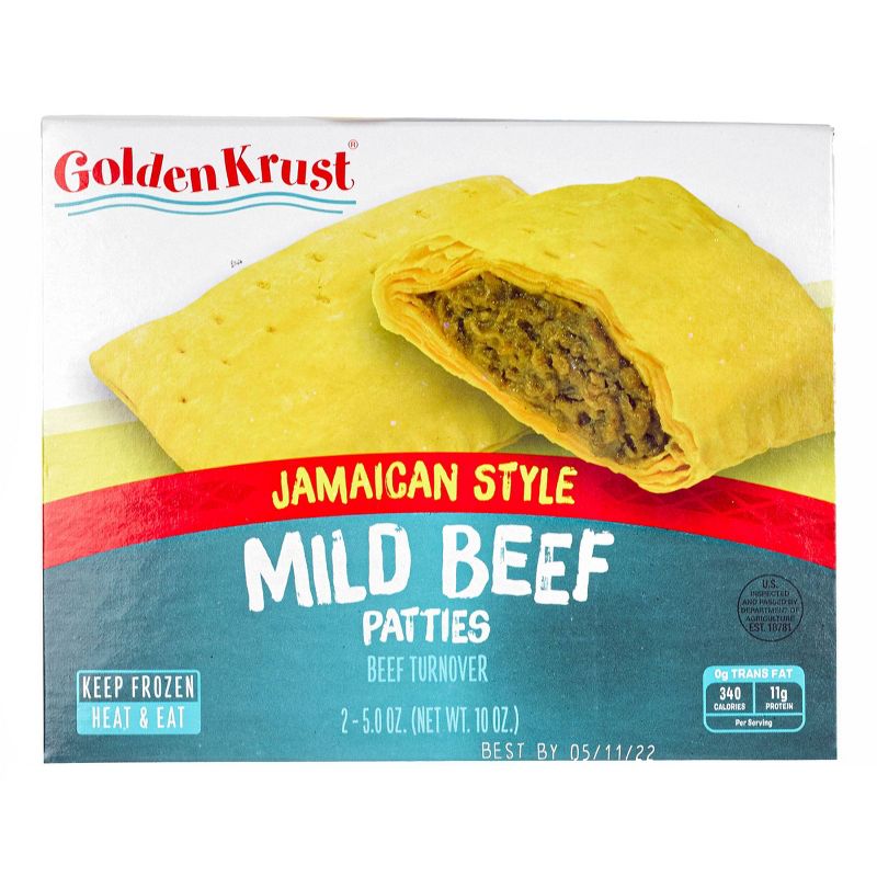 Golden Krust Jamaican Style Mild Beef Frozen Patties - 10oz, 1 of 7