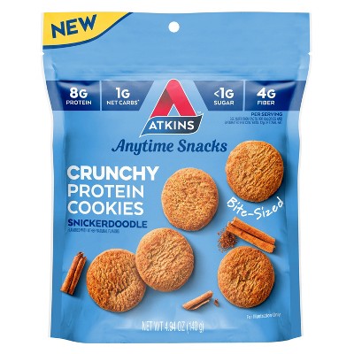Atkins Crunchy Protein Cookies - Snickerdoodle - 4.94oz/1ct
