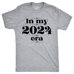 Mens In My 2024 Era T Shirt  Funny New Year Joke Tee For Guys - Crazy Dog Men's T Shirt - 1 of 4
