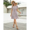 Women's Spring Dress Short Sleeve Off-Shoulder Dress for Women - 2 of 4
