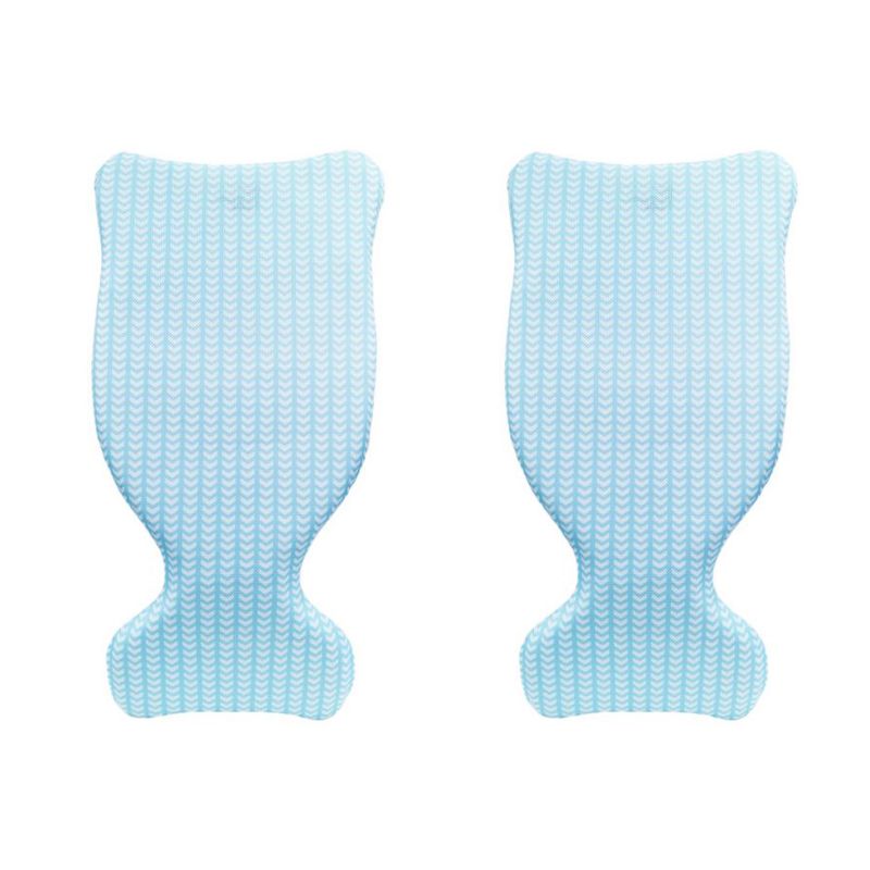 Magic Time International 91525 VM Single Person Foam Insert Upright PVC Vinyl Saddle Chair Style Lounge Hands Free Pool Float, Blue (2 Pack), 1 of 5