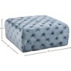 Meridian Furniture,Ariel Velvet Ottoman/Bench - 3 of 4