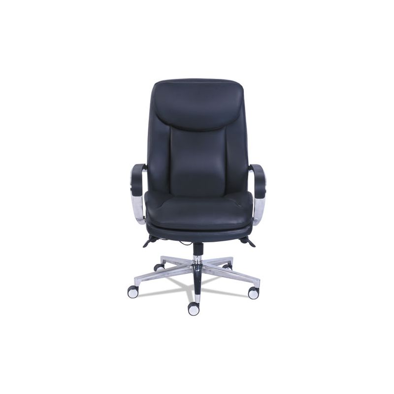 La-Z-Boy Commercial 2000 High-Back Executive Chair, Dynamic Lumbar Support, Supports 300lb, 20" to 23" Seat Height, Black, Silver Base, 3 of 8