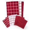 John Ritzenthaler Co. Ritz 3-Pack Terry Check Kitchen Towel Set and 6-Pack Terry Check Dish Cloth Set - 2 of 4