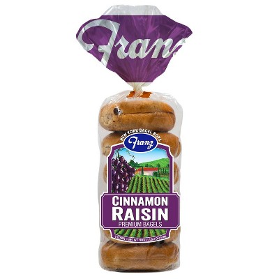 Franz Cinnamon Raisin Premium Bagels - 18oz/6ct