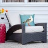 Embroidered Watercolor Seagull Rectangular Indoor/Outdoor Throw Pillow - Edie@Home: Weather-Resistant, Zipper Closure, Patio Decor - 4 of 4