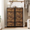 WOWLIVE 5 Drawer Dresser, Chest of drawers, Bedroom dresser,Rustic Brown - 4 of 4