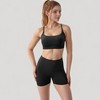 Anna-Kaci Active Women's Scoop Neck Sports Bra with Adjustable Spaghetti Straps Removable Padding - 2 of 4