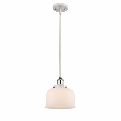 Bell - 1 Light Stem Hung Mini Pendant In Industrial Style-10 Inches Tall and 8 Inches Wide