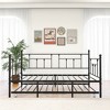 Vynxaria Twin Size Daybed Metal Frame with Trundle Set, Daybed and Roll Sofa Bed for Guest Room.black - 4 of 4