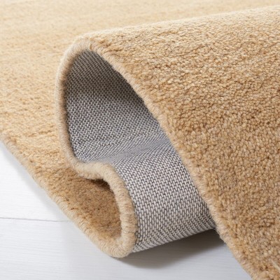 Beige Handmade Wool 2'3" x 4' Area Rug