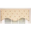 RLF Home Hillside Corded Cornice 100% Cotton with Fully Lined 3" Rod Pocket Valnance for Windows 50" x 17" Natural - 2 of 4