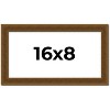 PosterPalooza | Panoramic Flat Gold Picture Frame - UV Acrylic, Foam Board Backing, Hanging Hardware - 2 of 4