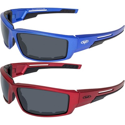2 Pairs of Global Vision Eyewear Sly Safety Motorcycle Glasses