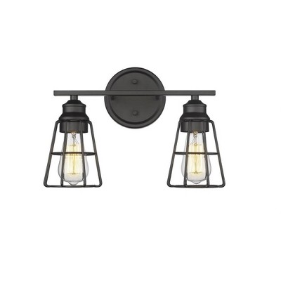 Millennium Lighting 2 - Light Vanity in  Matte Black
