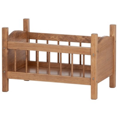 wooden doll crib