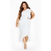 Women's Plus Size Izabela Maxi Dress - ivory | CITY CHIC - 2 of 4