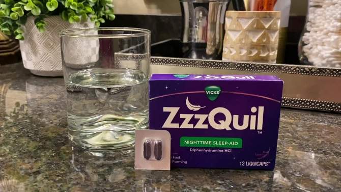 ZzzQuil Nighttime Sleep-Aid LiquiCaps, 2 of 8, play video