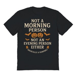 Rerun Island Men Not A Morning Person Short Sleeve Graphic Cotton T-Shirt - 1 of 4
