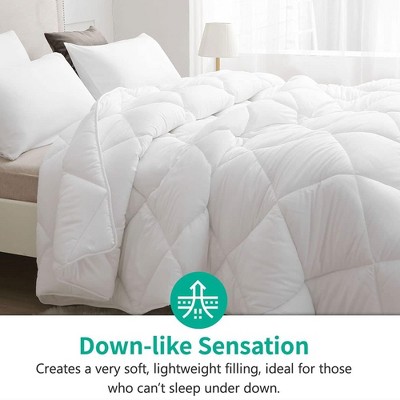 Ultra-Soft All White Microfiber King Comforter