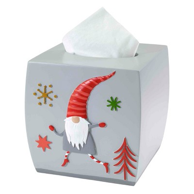 Holiday Gnome Walk Resin Tissue Box Cover