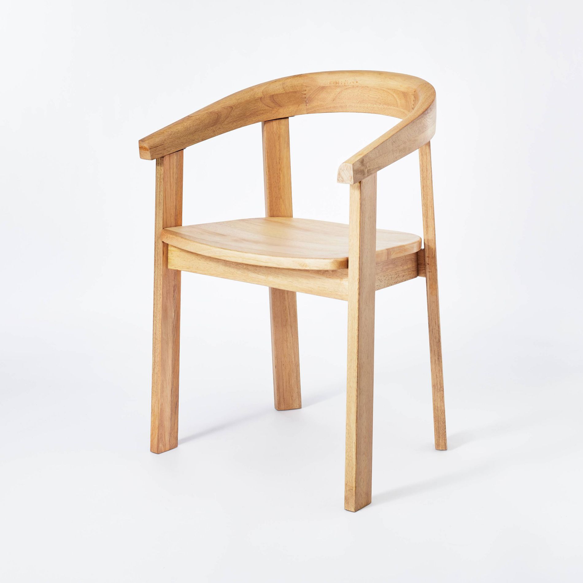 Terra Solid Wood Curved Back Dining Chair Natural - Threshold™ designed with Studio McGee Fully Assembled