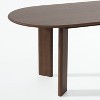 SpassWay 30"H Oval Wood Dining Table Kitchen Table Conference Table with 4 Legs - 4 of 4