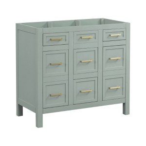 36 inch large capacity bathroom storage cabinet vanity (excluding sink) - 1 of 4