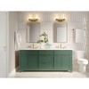 Grayson 2-Light Steel Vanity Light - Dimmable, Damp Rated, 16" Wide, Contemporary Design - 2 of 4