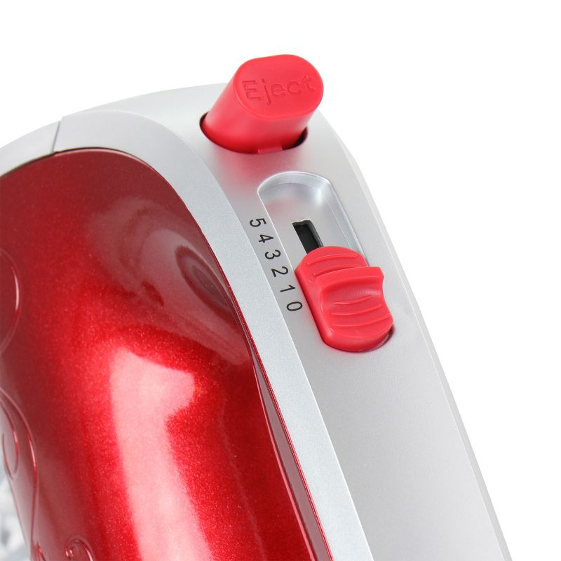 Better Chef 5 Speed Electric Hand Mixer in Red, 4 of 7